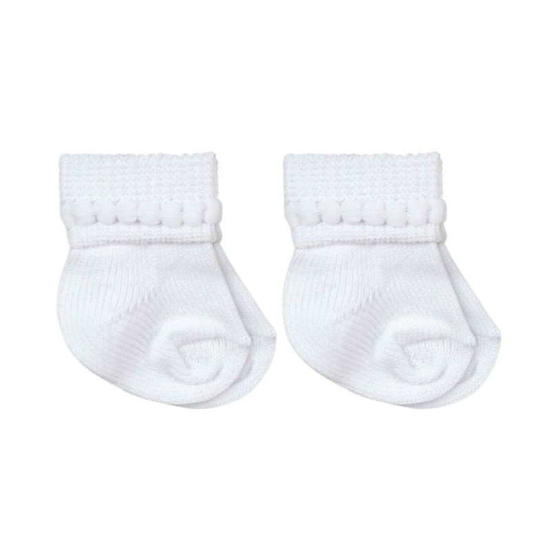 Jefferies Socks Jefferies Socks Baby Bubble Bootie 2 Pair - White