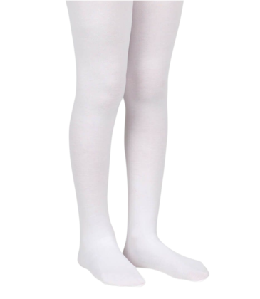 Jefferies Socks Jefferies Socks Organic Cotton Tights 1 Pair - White