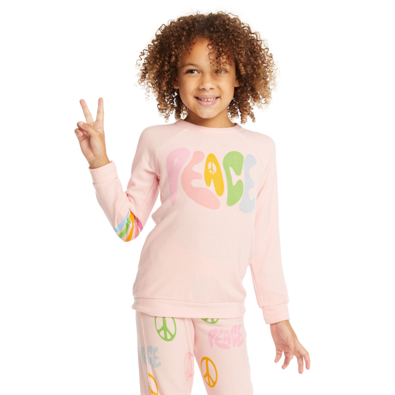 Chaser Chaser Almond Blossom Peace LS Shirt