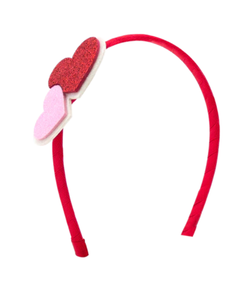 Wee Ones Wee Ones Layered Large Double Heart Headband