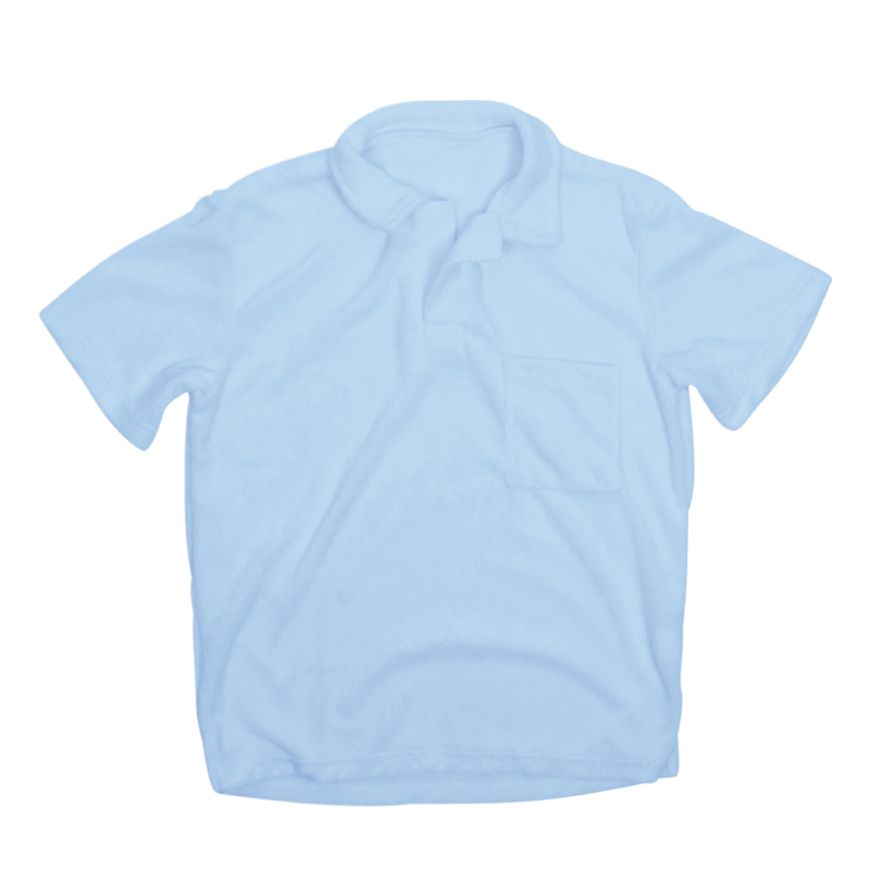 Shade Critters Light Blue Terry Polo