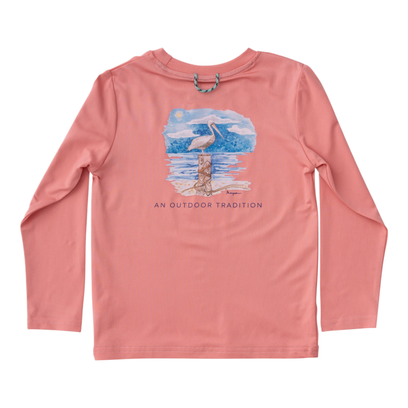 PRODOH Prodoh Shell Pink Pelican Pro Performace Fishing Tee