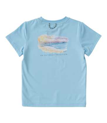 Prodoh Set Sail Flag Pro Performance Fishing Tee - Bibs and Kids Boutique