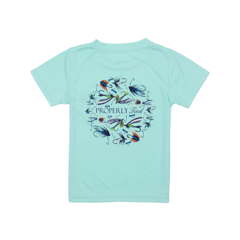 Properly Tied Properly Tied SS Seafoam Performance Tee - Stay Flag