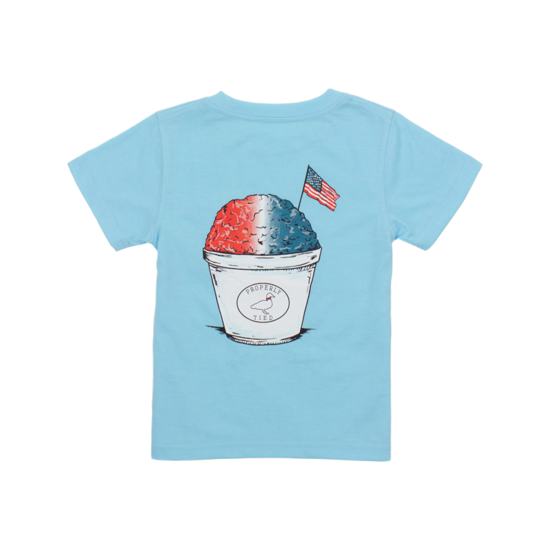 Properly Tied Properly Tied SS Aqua Tee - American Chillin'