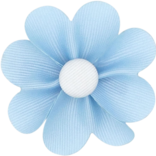 Wee Ones Wee Ones Millennium Blue w/ White Petal Flower Hair Clip