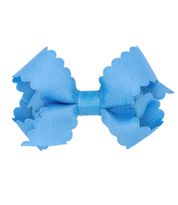 Wee Ones Wee Ones Mini Copen Scallop Edge Bow