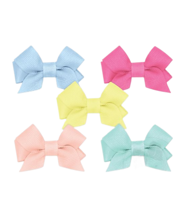 Wee Ones Wee Ones 5pk Tiny Bows Millennium Blue Multi Pack