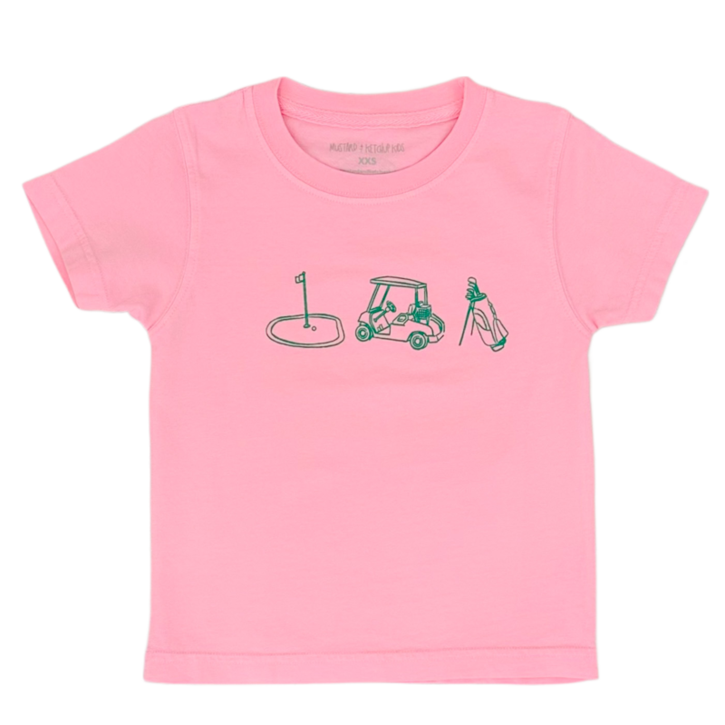 Mustard & Ketchup Mustard & Ketchup Light Pink Golf Trio T-Shirt