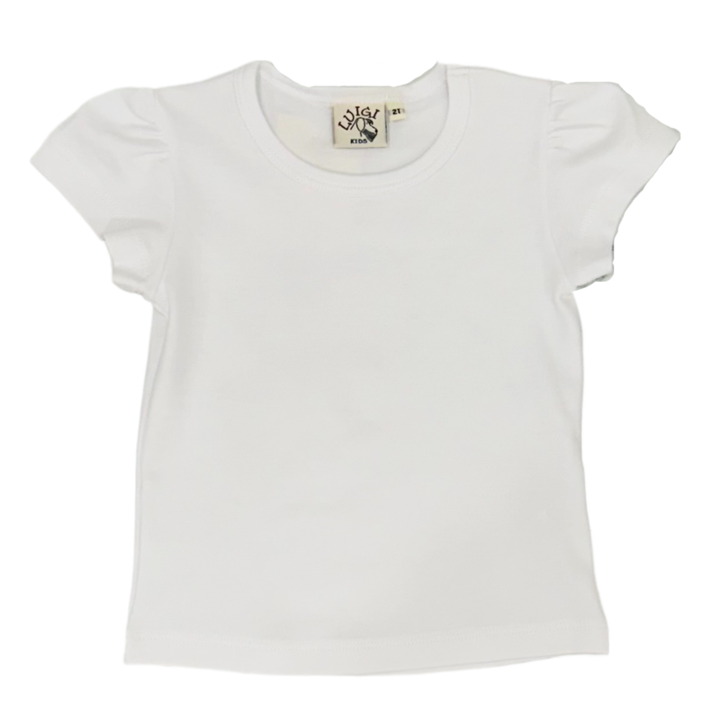 Luigi Luigi Cap Sleeve T-Shirt - White