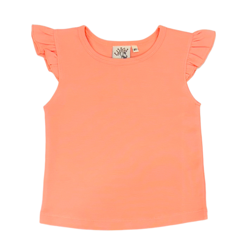 Luigi Luigi Flutter Sleeve Top - Melon