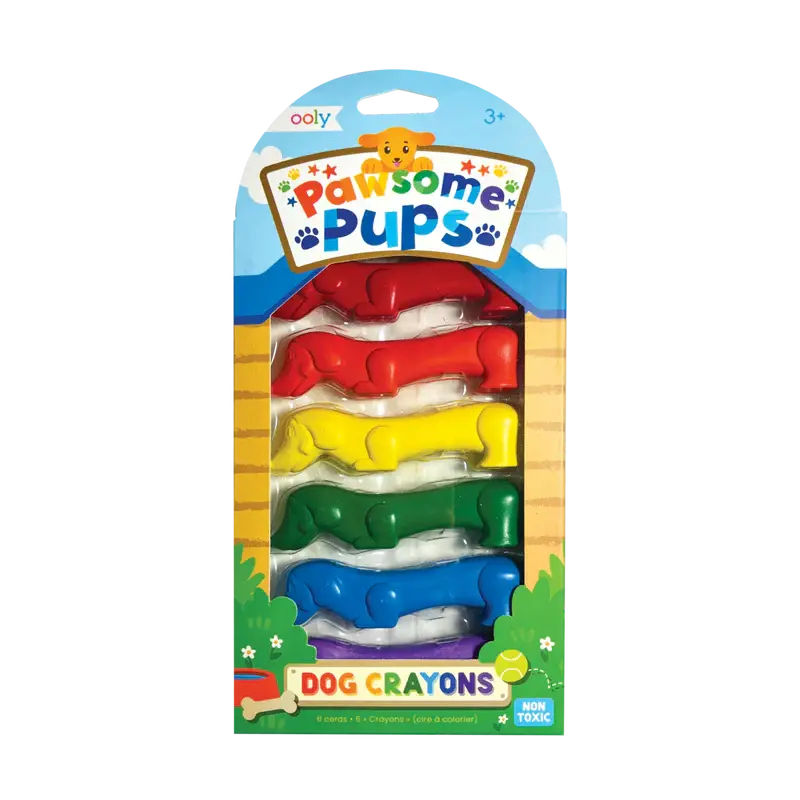 Ooly Ooly Pawsome Pups Dog Crayons - Set of 6