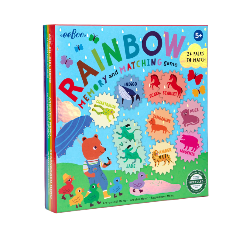 eeboo Rainbow Memory Matching Game