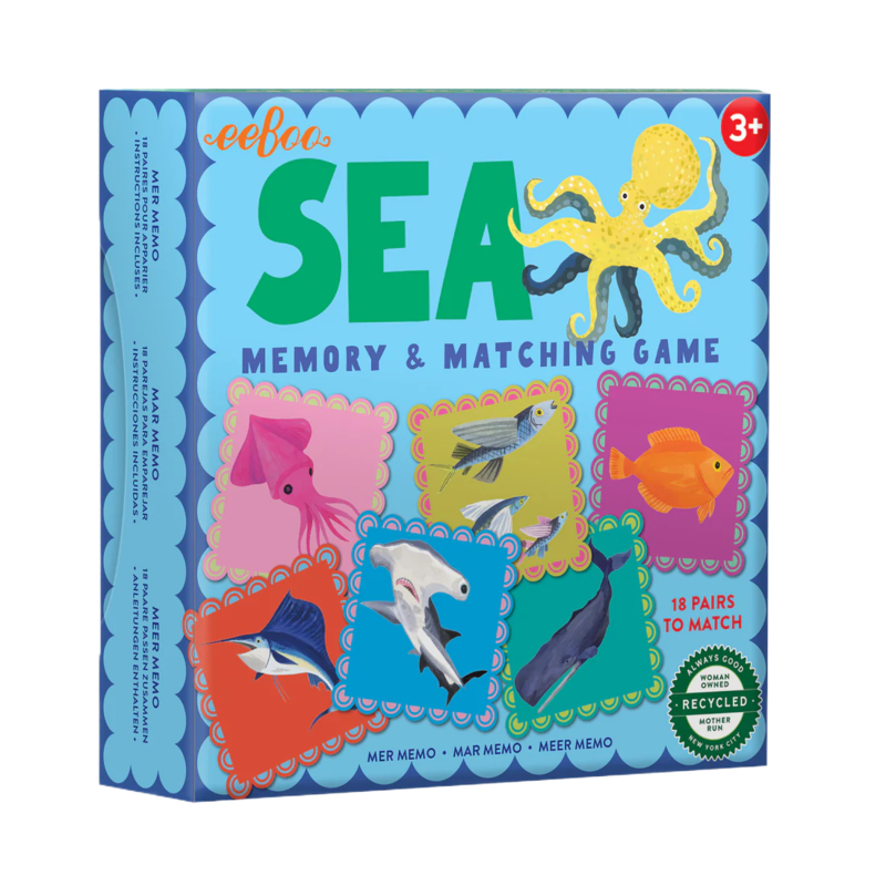 eeboo Sea Little Square Memory Game