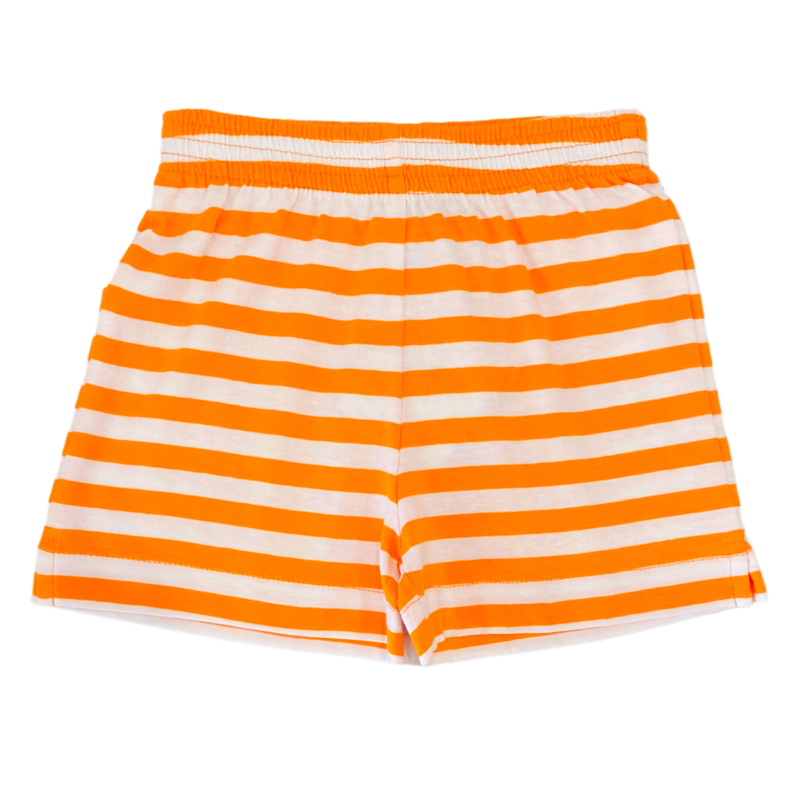 Luigi Luigi Orange/White Stripe Jersey Shorts