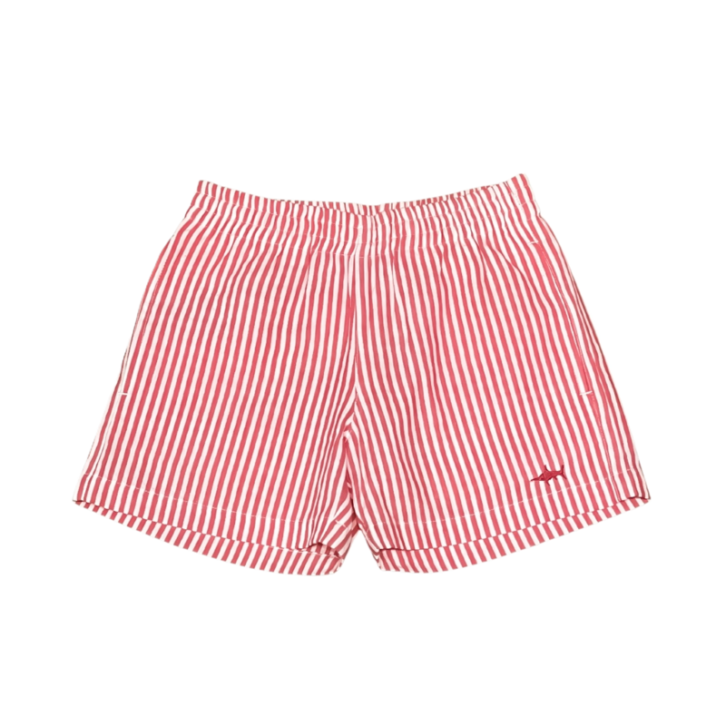 Saltwater Boys Co. Saltwater Boys Co. Red Seersucker Naples Shorts
