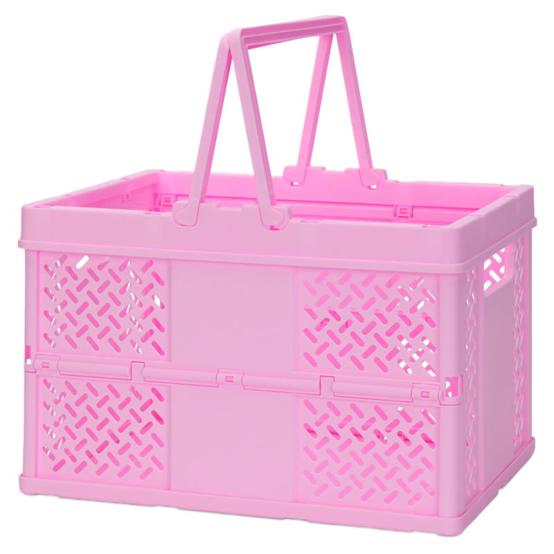 Iscream Iscream Pink Foldable Storage Crate