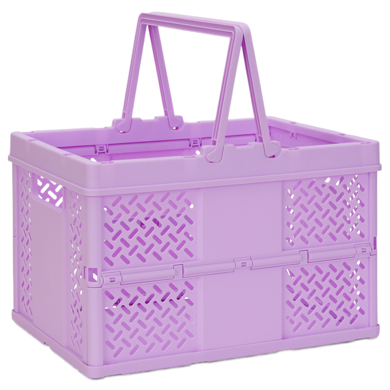 Iscream Iscream Lavender Foldable Storage Crate