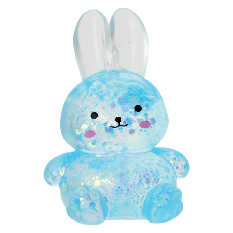Iscream Iscream Blue Sparkle Bunny Squeeze Toy