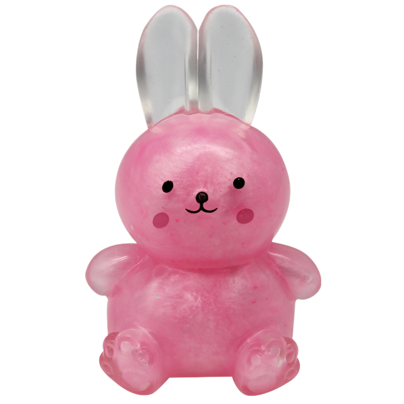 Iscream Iscream Pink Sparkle Bunny Squeeze Toy