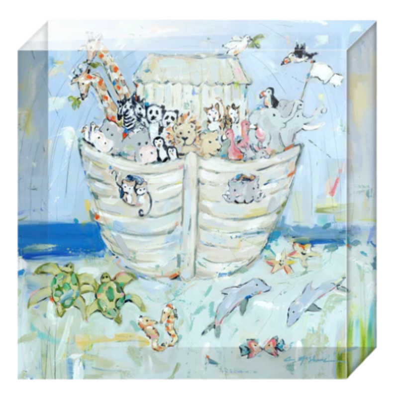 Chelsea McShane Art Noah's Ark IV Acrylic Block