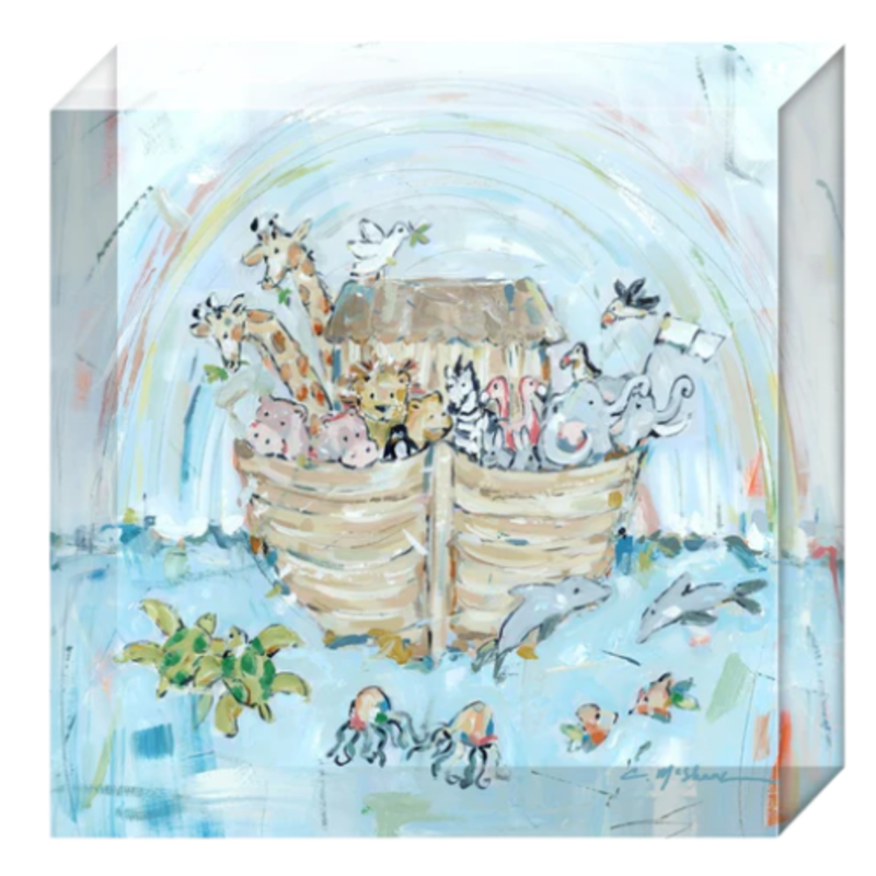 Chelsea McShane Art Noah's Ark III Acrylic Block