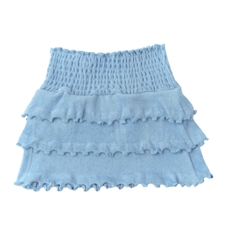 Shade Critters Smocked Terry Skirt - Blue
