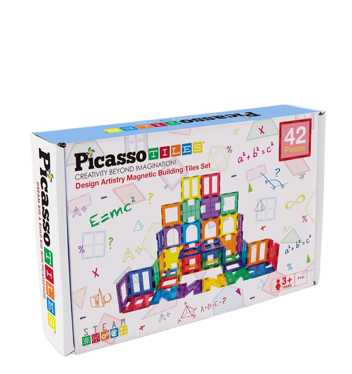 PicassoTiles 42pc Set Building Tiles Bibs and Kids Boutique