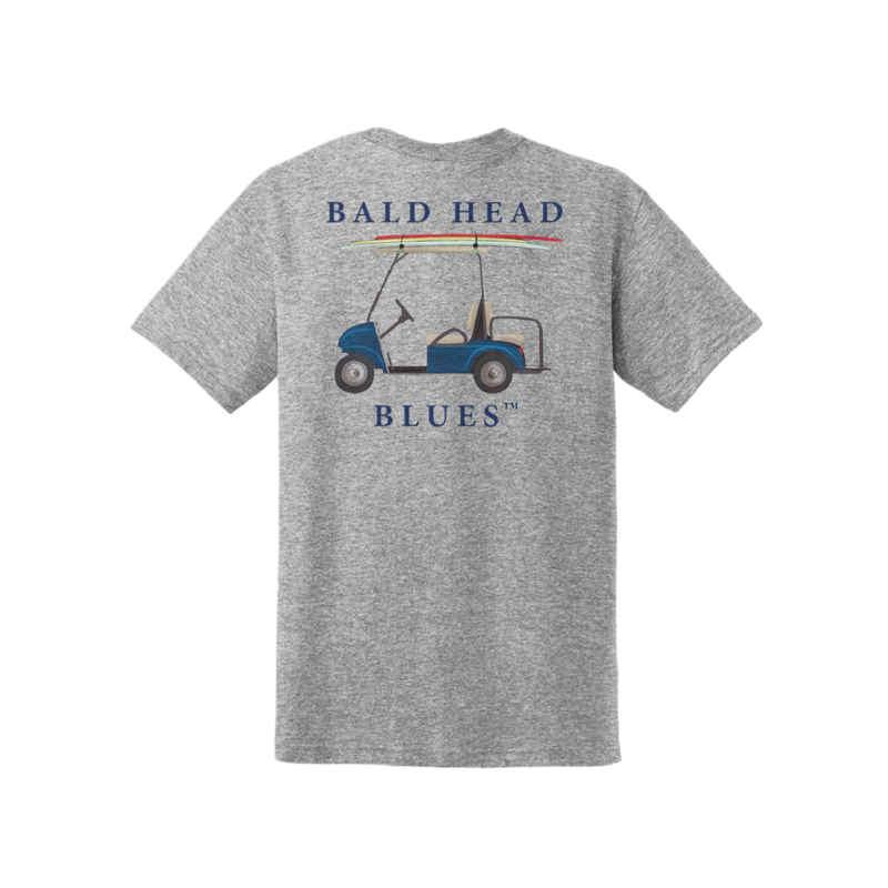 Bald Head Blues Bald Head Blues Grey Golf Cart T-Shirt