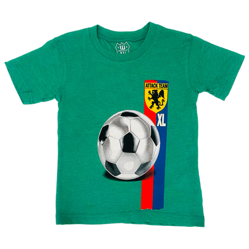 Wes and Willy Soccer Ball Clover Tee