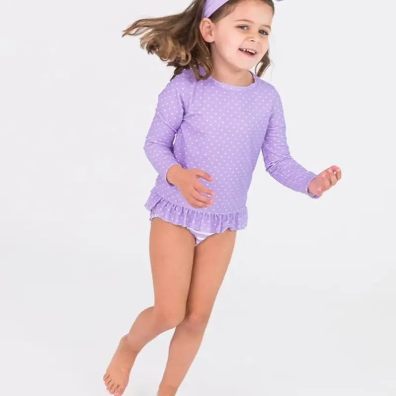 Toddler Girls' RuffleButts Reversible Peplum Swim Tankini Set