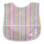 3 Marthas 3 Marthas Pink Multi-Stripe Laminated Bib
