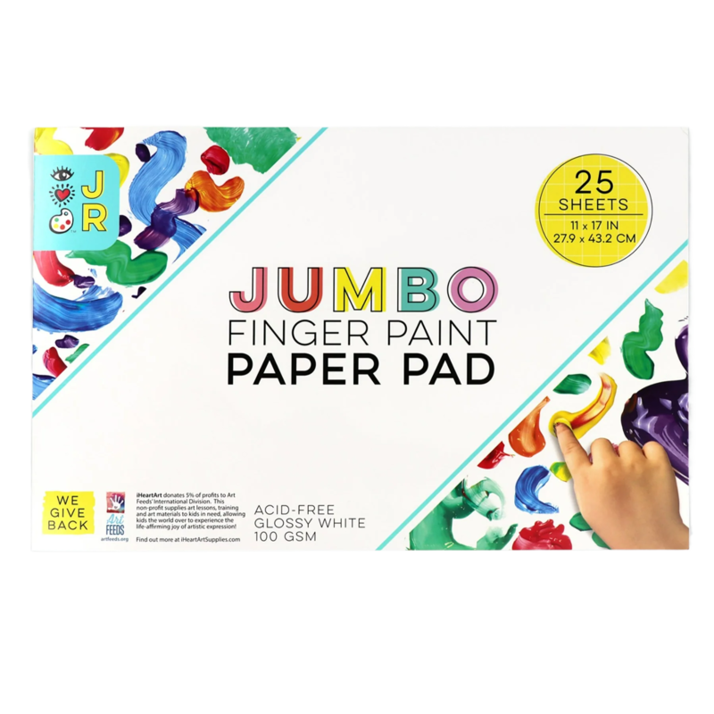 Bright Stripes JR Jumbo Finger Paint Paper Pad