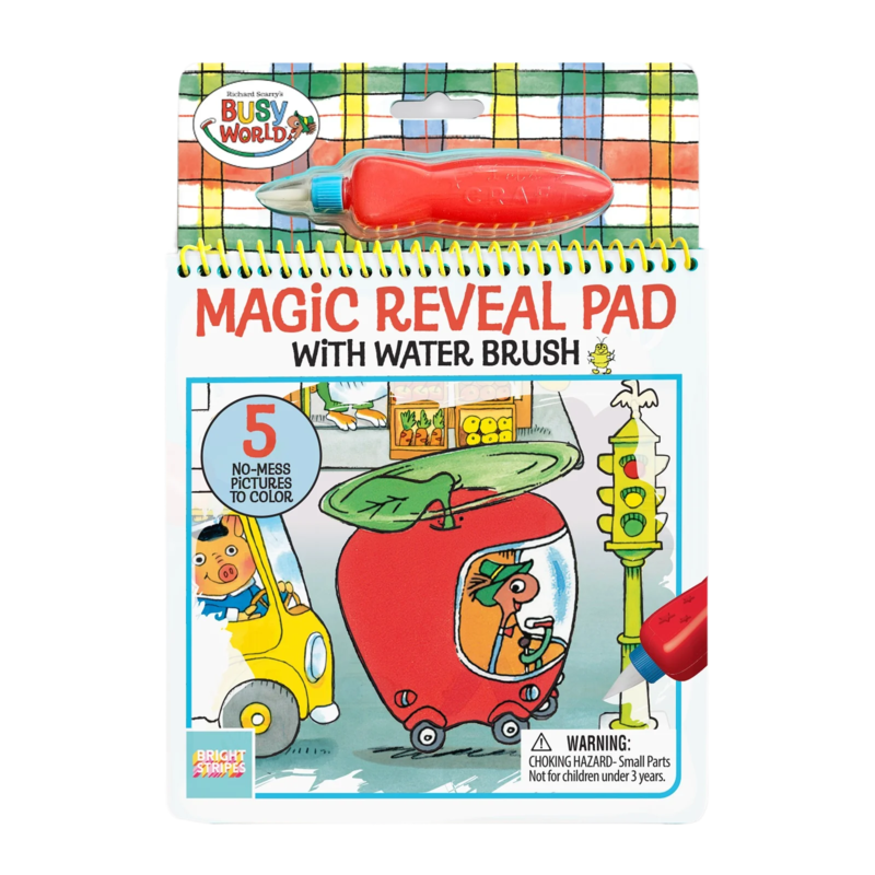 Bright Stripes Busy Town Magic Reveal Pad