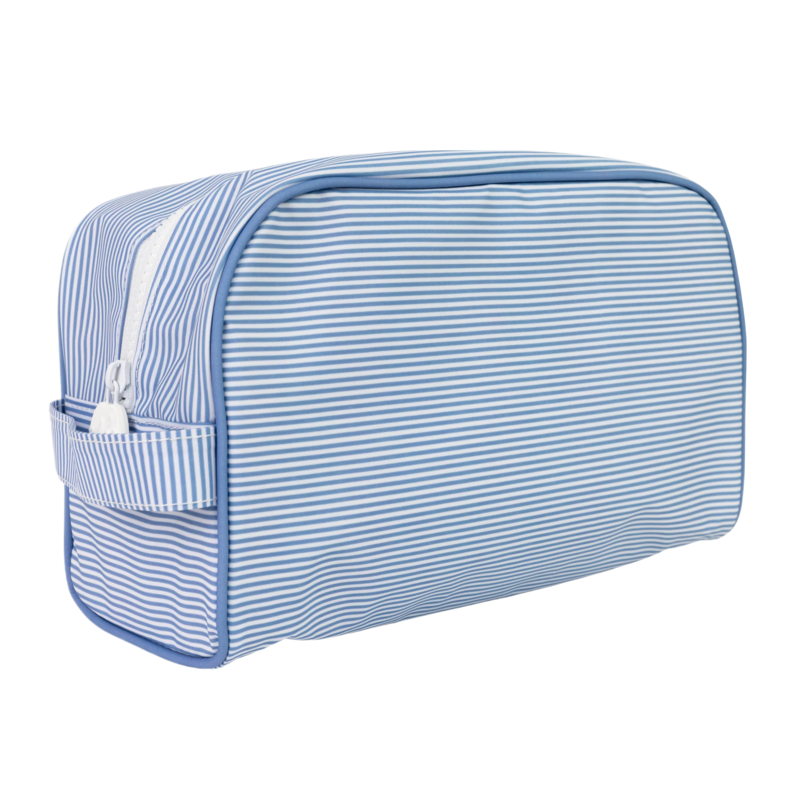 Apple of My Isla Apple of My Isla The Dopp Kit - Navy Mini Stripe