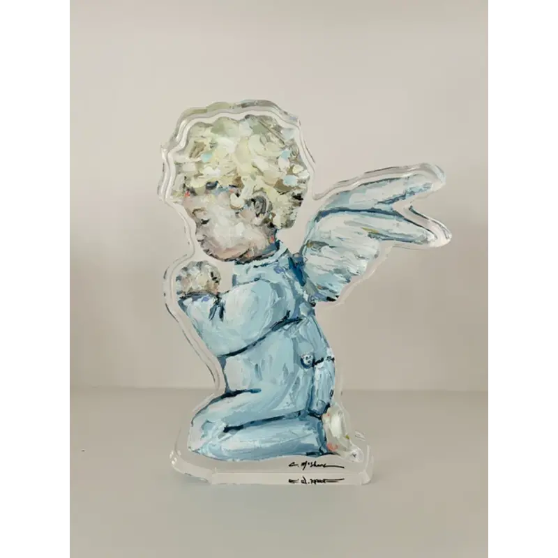 Chelsea McShane Art Tiny Wings Boy Blond Acrylic
