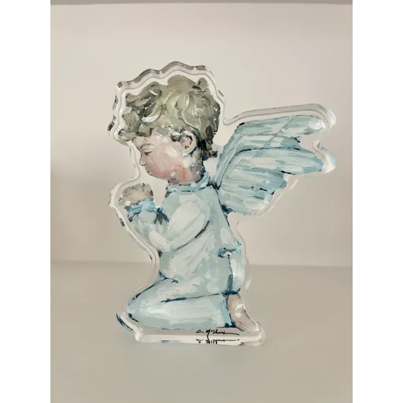 Chelsea McShane Art Tiny Wings Boy Brunette Acrylic