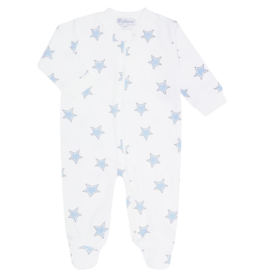 Nella Pima Nella Pima Blue Stars Zipper Footie