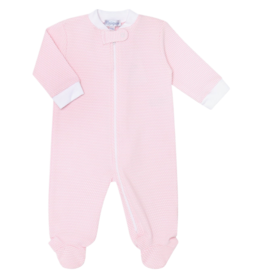 Nella Pima Nella Pima Pink Bubble Zipper Footie