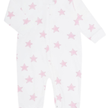 Nella Pima Nella Pima Pink Stars Zipper Footie