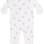 Nella Pima Nella Pima Pink Stars Zipper Footie