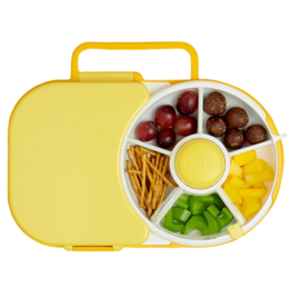 GöBe Kids GöBe Kids Honey Yellow Lunchbox with Snack Spinner