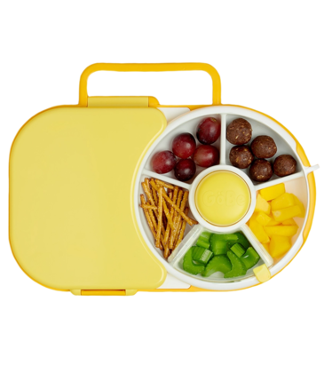 GöBe Kids GöBe Kids Honey Yellow Lunchbox with Snack Spinner