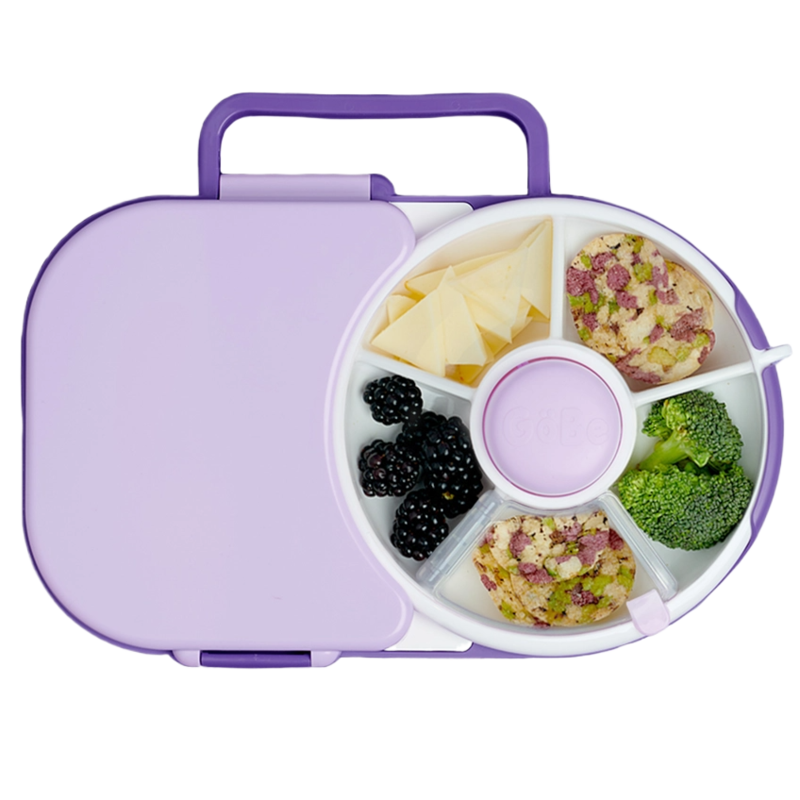 GöBe Kids GöBe Kids Grape Purple Lunchbox with Snack Spinner