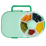GöBe Kids GöBe Kids Sage Green Lunchbox with Snack Spinner