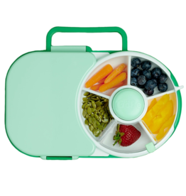 GöBe Kids GöBe Kids Sage Green Lunchbox with Snack Spinner