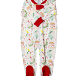 The Proper Peony The Proper Peony Sugarplum Footed Zipper PJ