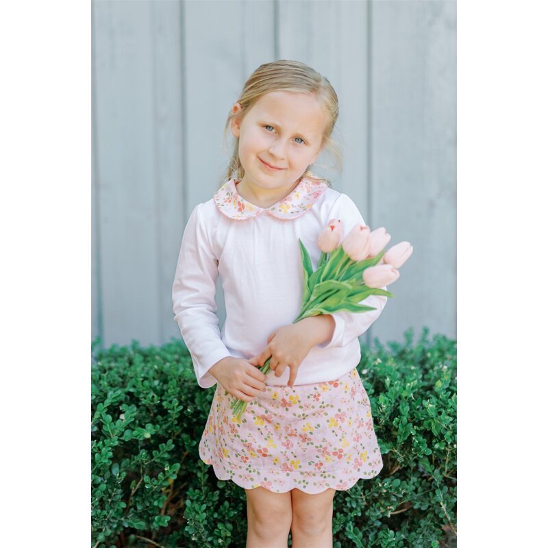 The Proper Peony The Proper Peony Betty Floral Scallop Skirt
