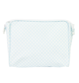 Apple of My Isla Apple of My Isla Blue Gingham Large Go Bag