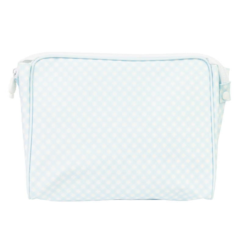Apple of My Isla Apple of My Isla Blue Gingham Large Go Bag